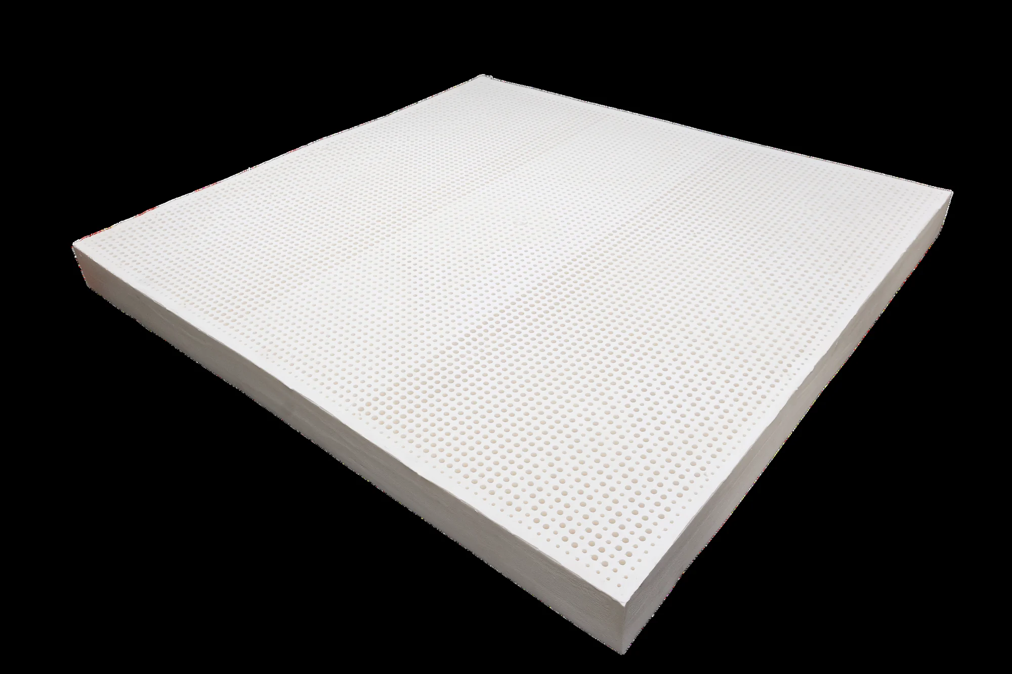 Natural latex material on a dark background showing its clean edge