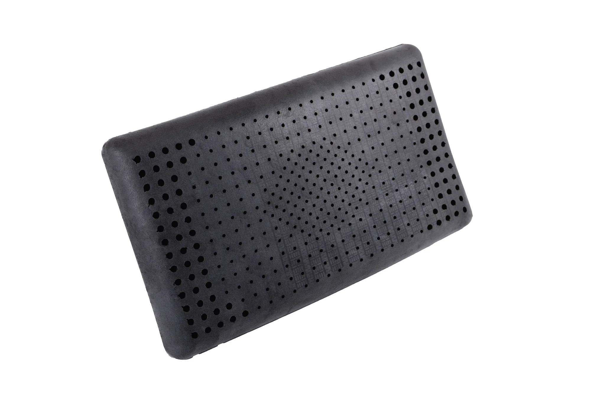 Graphite-infused latex pillow shown from above